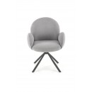 Стул HALMAR K498 серый/черный, поворотный